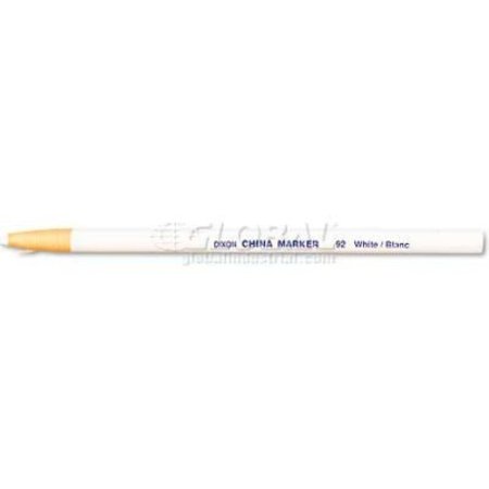 DIXON TICONDEROGA Dixon 92 China Marker, White, Dozen 92